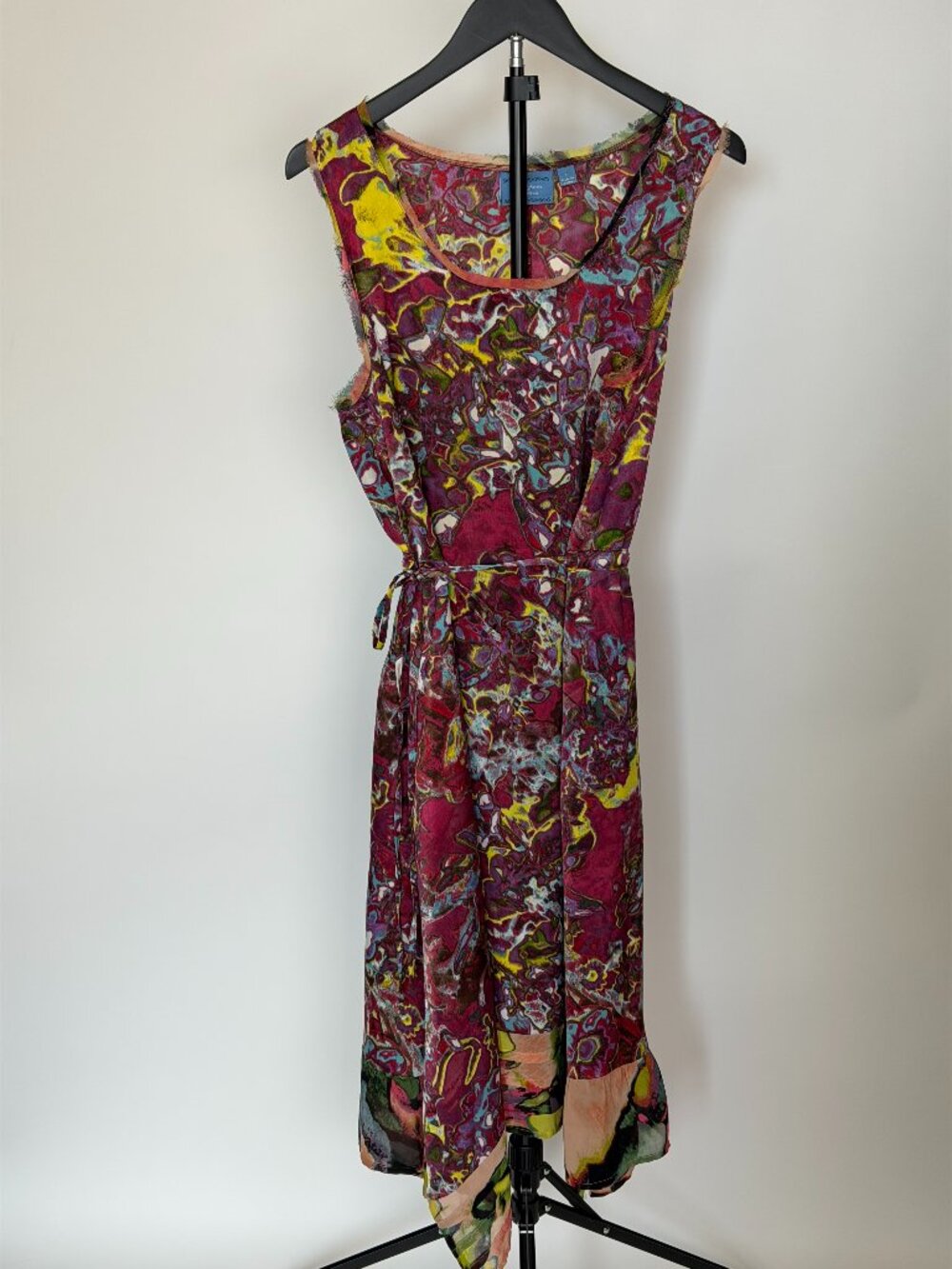 Simply Vera Vera Wang Multicolor Abstract Sleeveless Dress